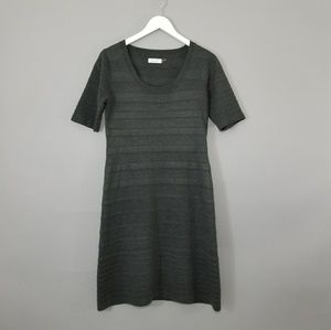 Calvin Klein Grey Short Sleeve Sweater Dress Sz M